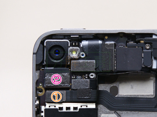 iPhone4S分解8バックカメラを外す