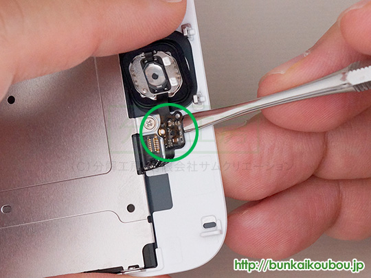 iPhone6Plus分解9ホームボタンを外す(5)