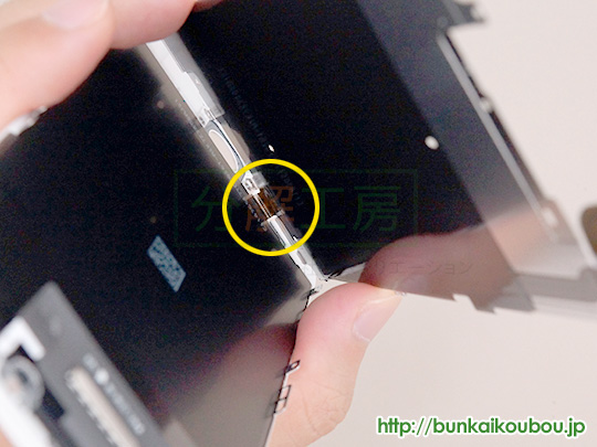 iPhone6Plus分解15バックプレートを外す(2)
