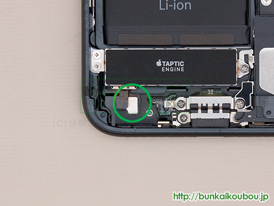 iPhone7分解11TAPTIC ENGINEを外す(2)