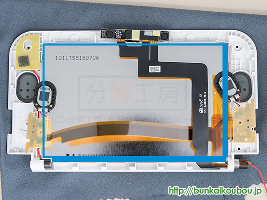 New3DS LL分解33上画面液晶パネルを外す(2)